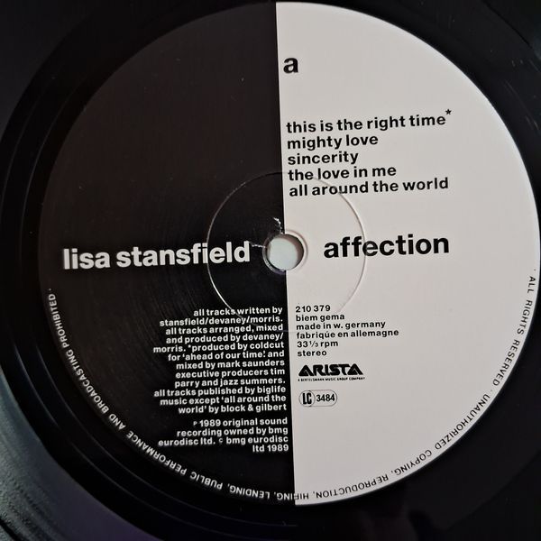 Lisa Stansfield &ndash; Affection 90505 фото