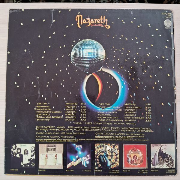 Nazareth &ndash; Greatest Hits 90050 фото