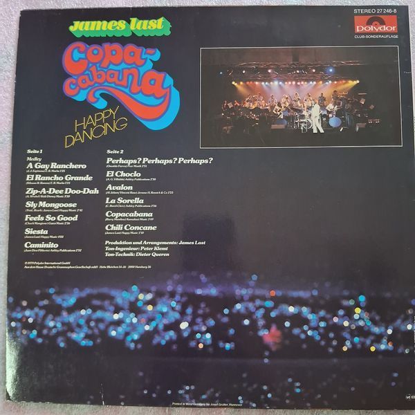 James Last &ndash; Copacabana Happy Dancing 90111 фото