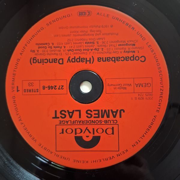 James Last &ndash; Copacabana Happy Dancing 90111 фото