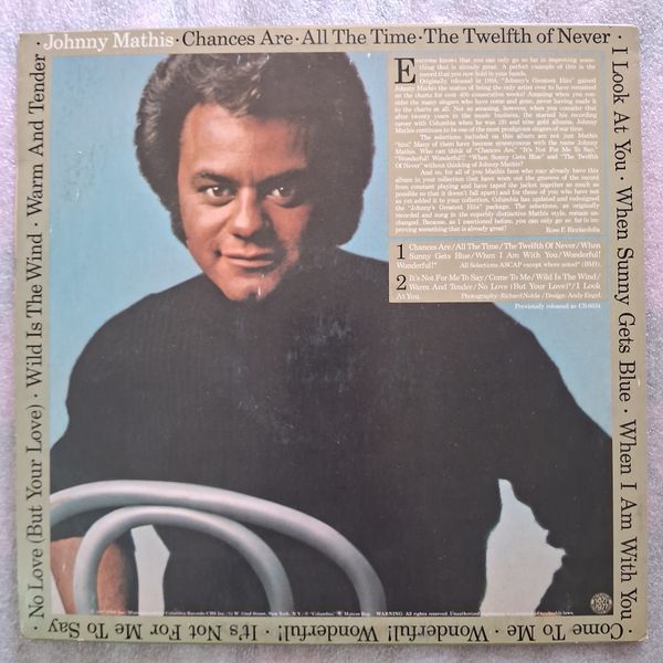 Johnny Mathis &ndash; Johnny's Greatest Hits 90162 фото