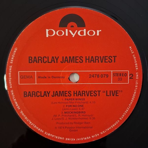 Barclay James Harvest &ndash; Live 90006 фото
