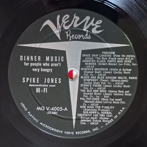 Spike Jones &ndash; Dinner Music (For People Who Aren't Very Hungry) 90213 фото