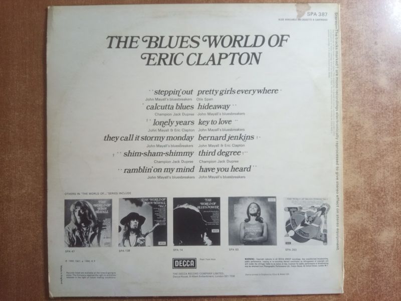Various &ndash; The Blues World Of Eric Clapton 90355 фото