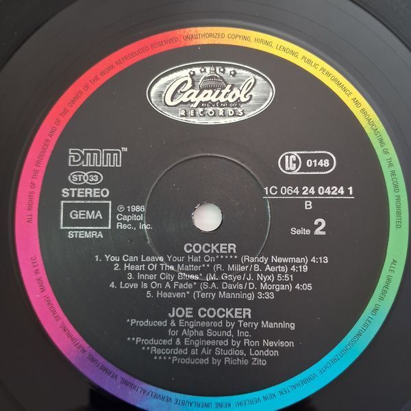 Joe Cocker &ndash; Cocker 90123 фото