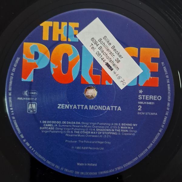The Police &ndash; Zenyatta Mondatta 90014 фото
