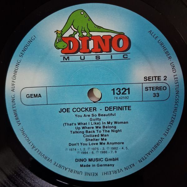 Joe Cocker &ndash; Definite 90125 фото