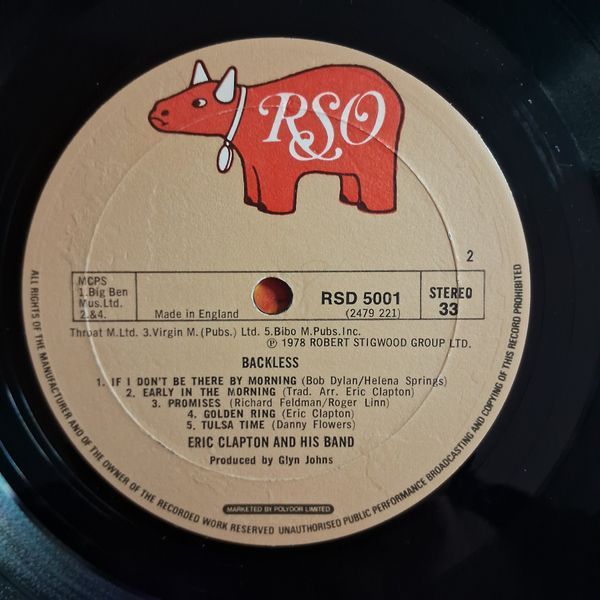 Eric Clapton &ndash; Backless 90481 фото