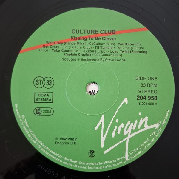 Culture Club &ndash; Kissing To Be Clever 90027 фото