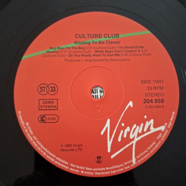 Culture Club &ndash; Kissing To Be Clever 90027 фото