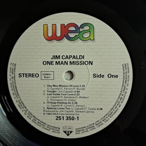 Jim Capaldi &ndash; One Man Mission 90482 фото