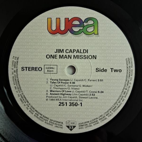 Jim Capaldi &ndash; One Man Mission 90482 фото