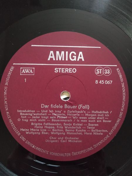 Leo Fall, Carl Zeller, Sonja Knittel, Brigitte Fa&szlig;baender*, Christine G&ouml;rner, Fritz Wunderlich, Heinz Hoppe &ndash; Der Fidele Bauer / Der Vogelh&auml;ndler (Querschnitte) 90382 фото