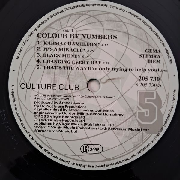 Culture Club &ndash; Colour By Numbers 90028 фото