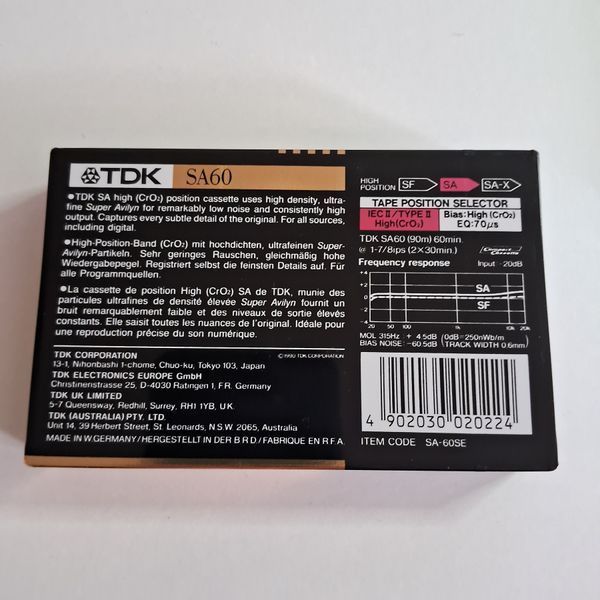 TDK SA60 70003 фото