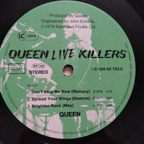 Queen &ndash; Live Killers 90435 фото