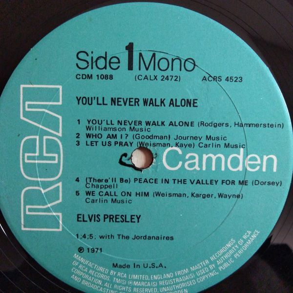 Elvis Presley &ndash; You'll Never Walk Alone 90438 фото