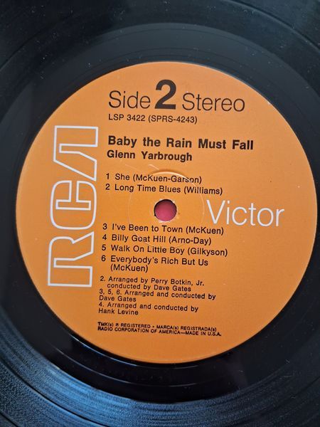 Glenn Yarbrough &ndash; Baby The Rain Must Fall 90231 фото