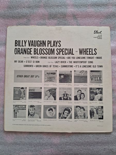 Billy Vaughn And His Orchestra &ndash; Wheels And Orange Blossom Special 90232 фото