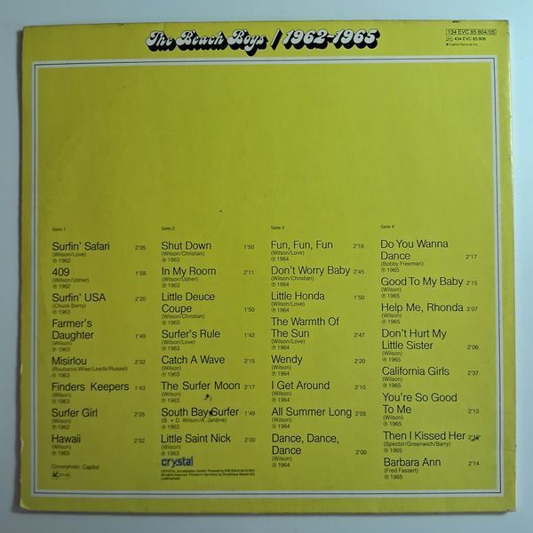 The Beach Boys &ndash; 1962-1965 90492 фото