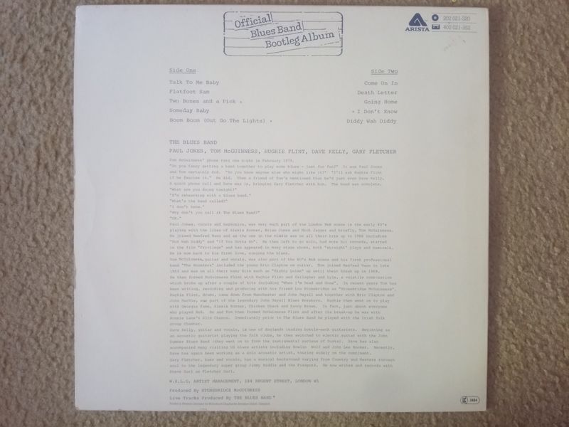 The Blues Band &ndash; Official Bluesband Bootleg Album 90357 фото