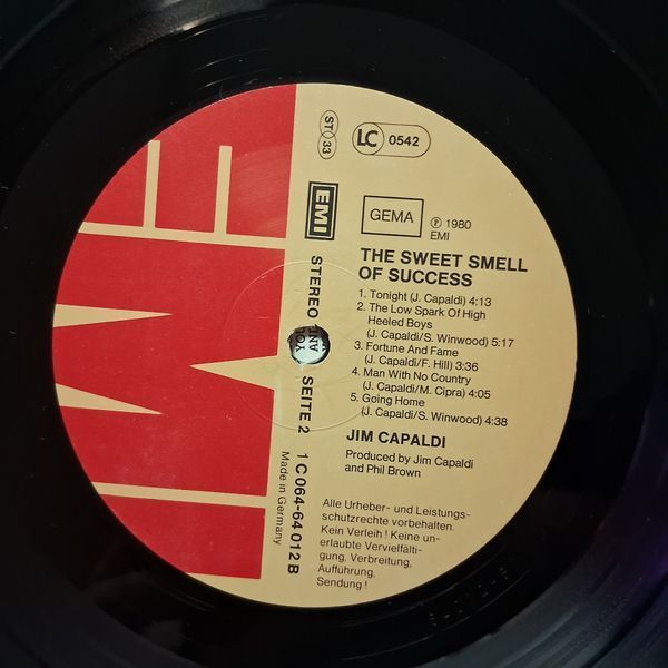 Jim Capaldi &ndash; The Sweet Smell Of Success 90497 фото