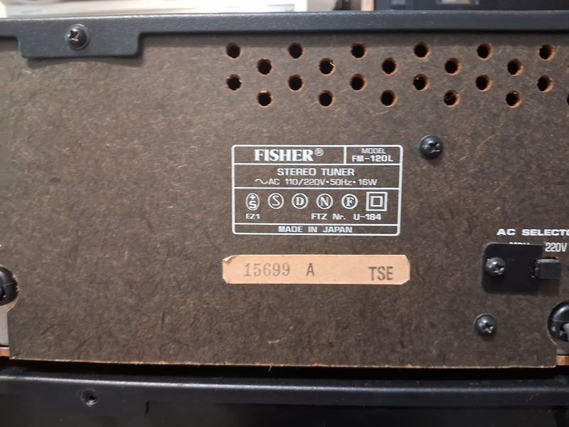 Studio Standard Fisher CA-120 & Fisher FM-120L 1098 фото