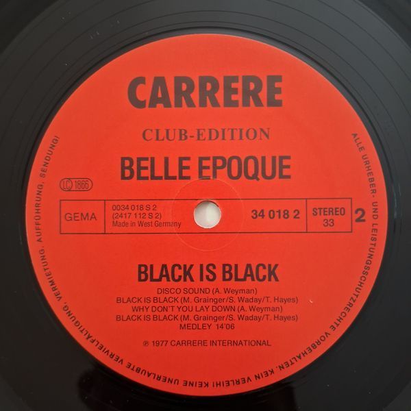 Belle Epoque &ndash; Black Is Black 90047 фото