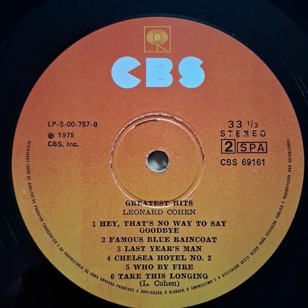 Leonard Cohen &ndash; Greatest Hits 90249 фото