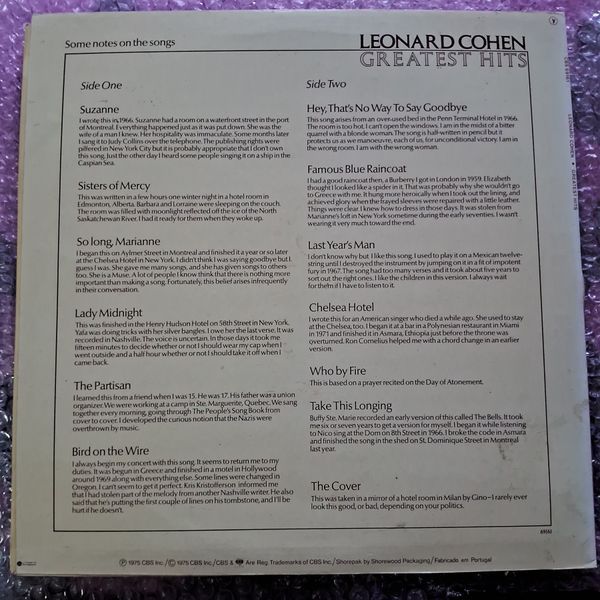 Leonard Cohen &ndash; Greatest Hits 90249 фото