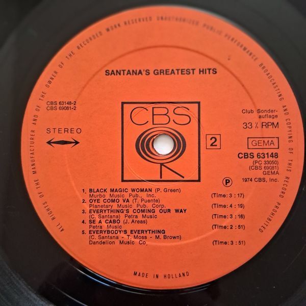 Santana &ndash; Santana's Greatest Hits 90205 фото