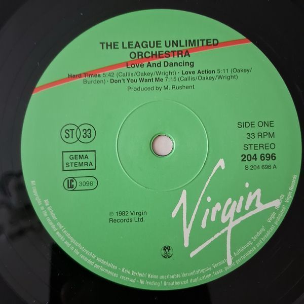 The League Unlimited Orchestra &lrm;&ndash; Love And Dancing 90463 фото