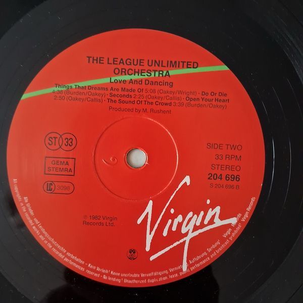 The League Unlimited Orchestra &lrm;&ndash; Love And Dancing 90463 фото
